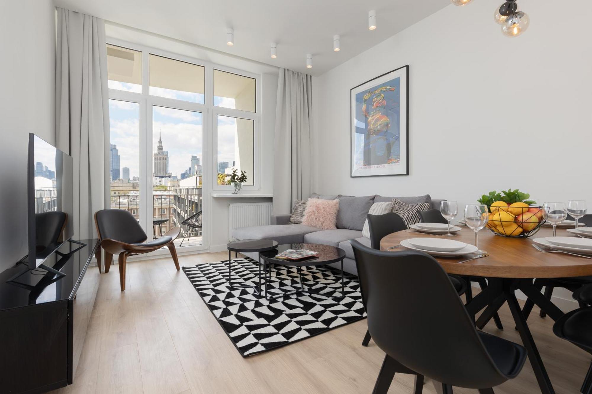 City Panorama Spacious Apartment By Renters Prestige Warszawa Exteriör bild