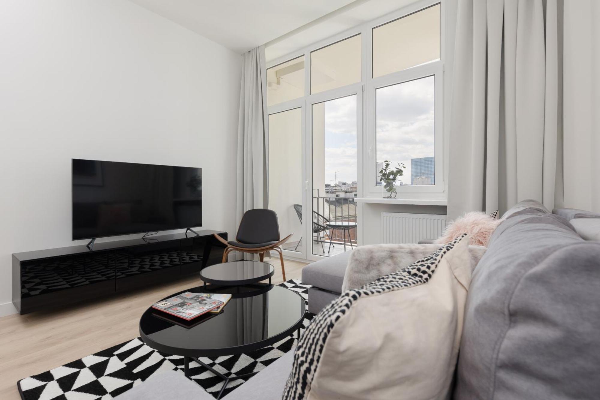 City Panorama Spacious Apartment By Renters Prestige Warszawa Exteriör bild
