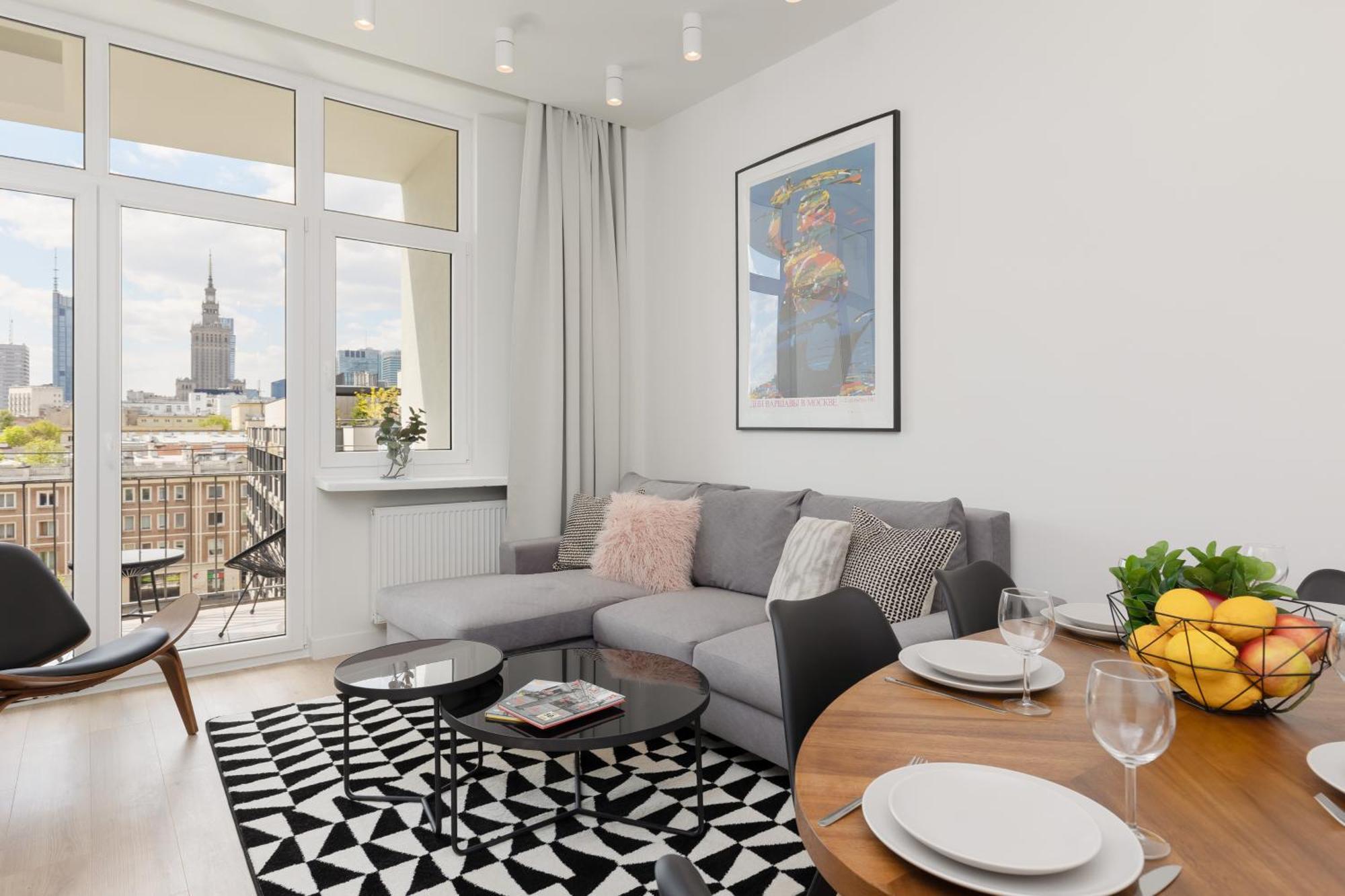 City Panorama Spacious Apartment By Renters Prestige Warszawa Exteriör bild